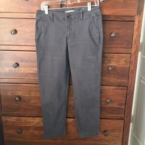 Loft The Slim Crop Pants Blue/GraySize 4